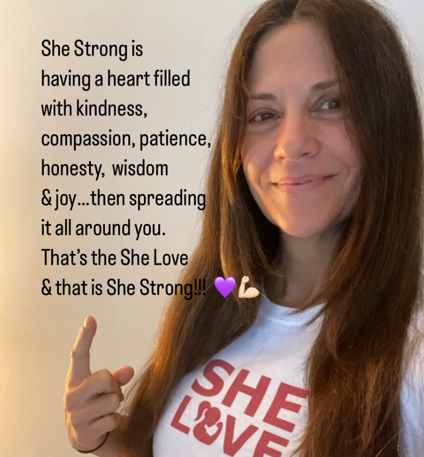 SHE LOVE Muscle Girl Heart T-Shirt – All About She at allaboutshe.net