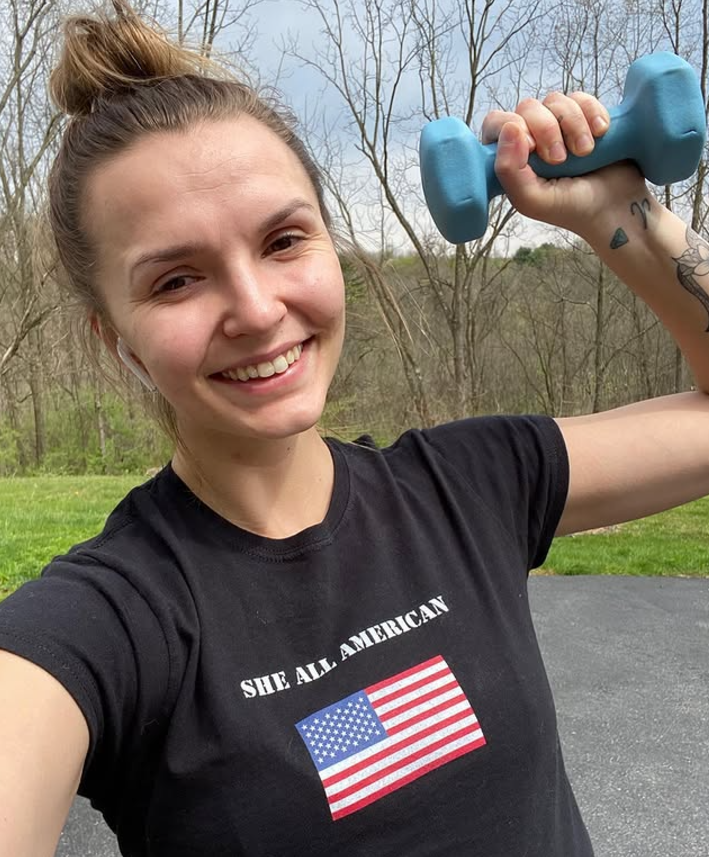SHE ALL AMERICAN Black Tee – Patriotic Tee at allaboutshe.net