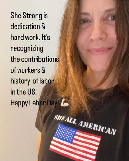 SHE ALL AMERICAN Black Tee – Patriotic Tee at allaboutshe.net