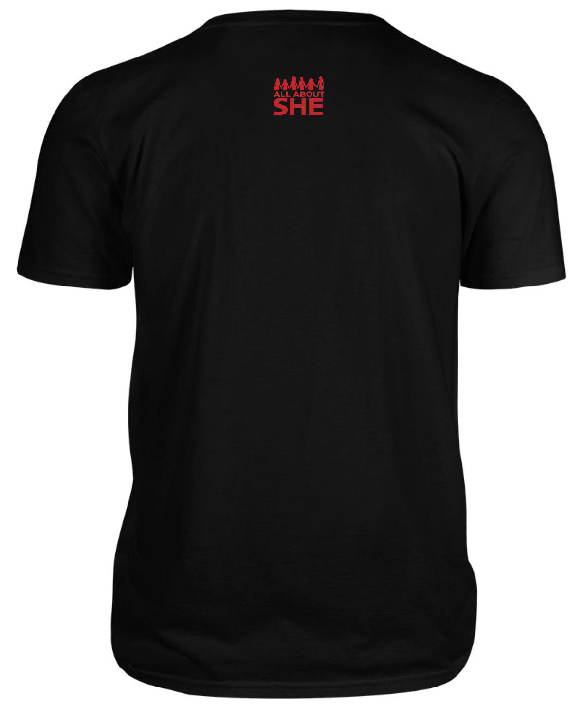 SHE LOVE Muscle Girl Stacked Black Tee – Strength Tee by All About She