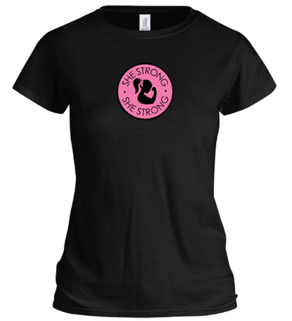 SHE STRONG Breast Cancer Tee – Support Tee by All About She