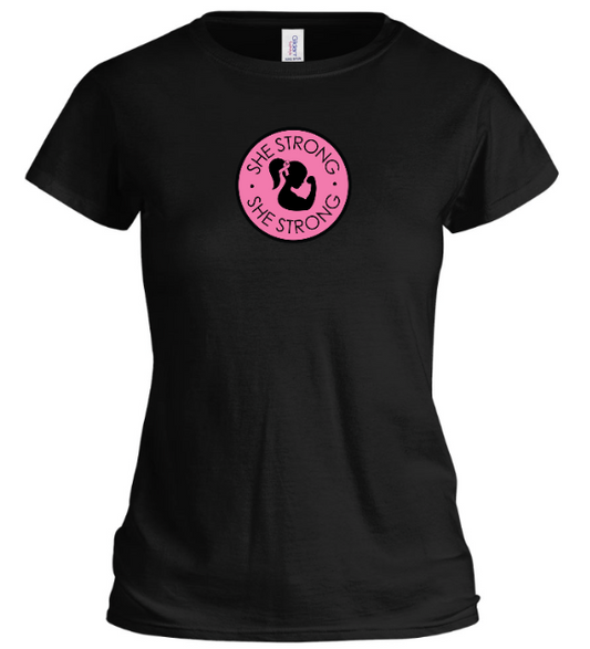 SHE STRONG Breast Cancer Tee – Support Tee by All About She