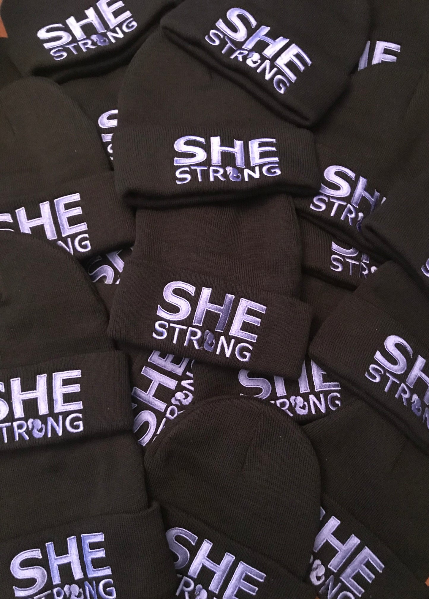 SHE STRONG Cuffed Beanie – Winter Wear by All About She