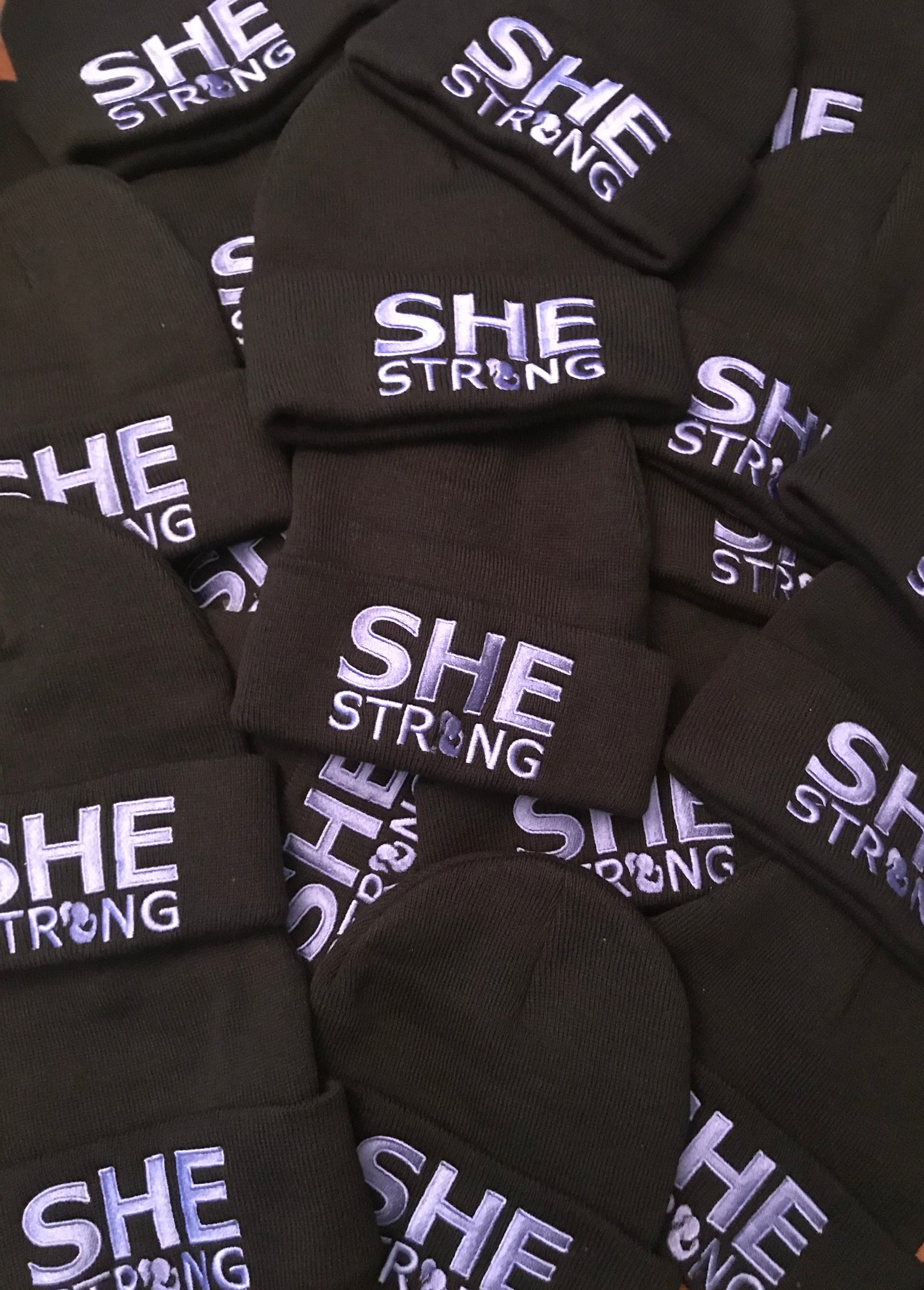 SHE STRONG Cuffed Beanie – Winter Wear by All About She