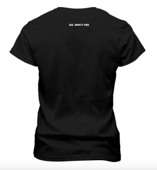 SHE ALL AMERICAN Black Tee – Patriotic Tee at allaboutshe.net